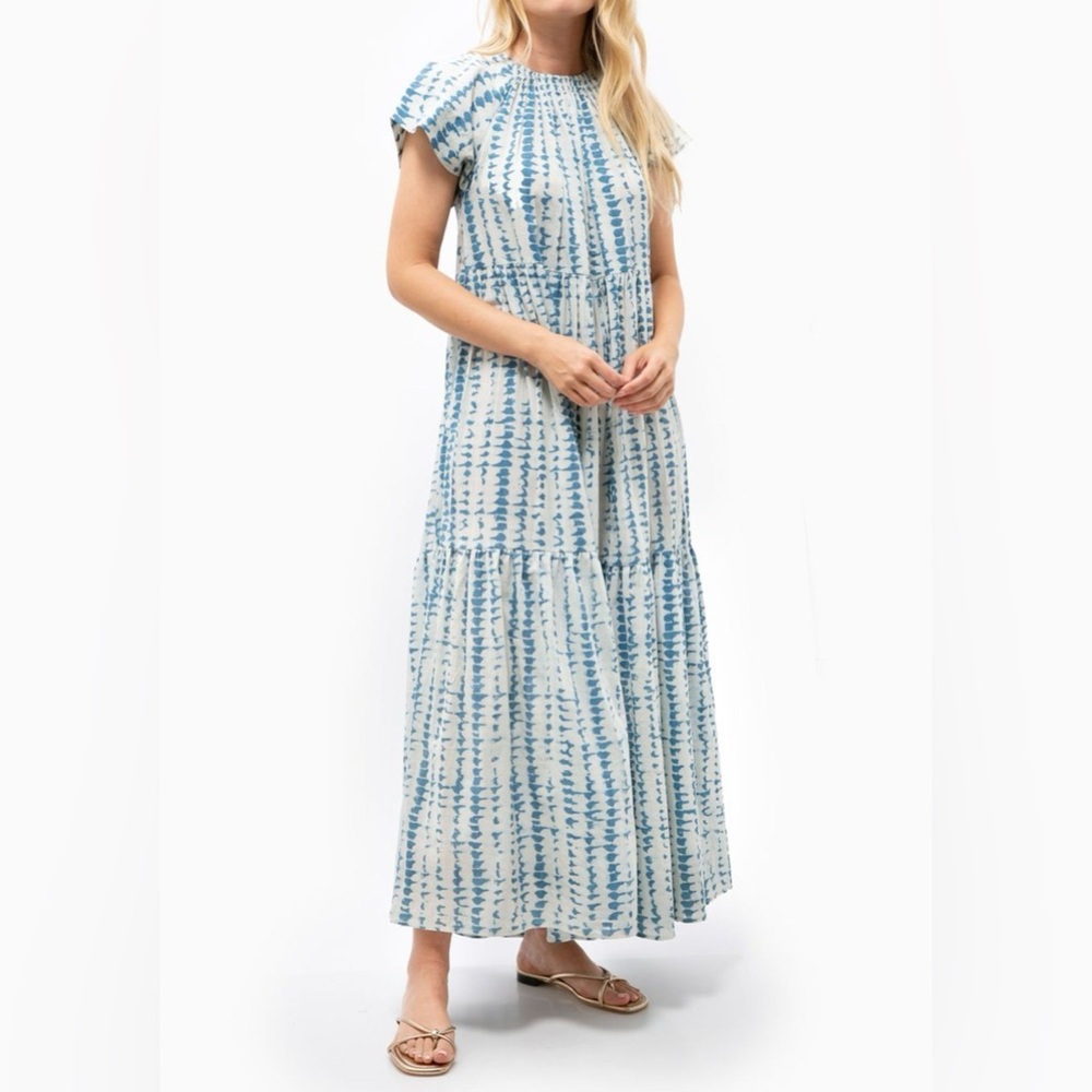 Mirth Caftan ‘Vienna’ Maxi Dress - Indigo